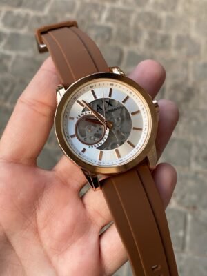 ARMANI (BROWN WITH WHITE DIAL)