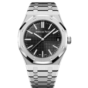 Audemars Piguet AP Royal Oak Silver Black Metal