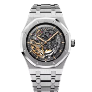 Audemars Piguet Royal Oak Double Balance Wheel Open worked Stainless steel Skeleton Dial Automatic Mens Watch