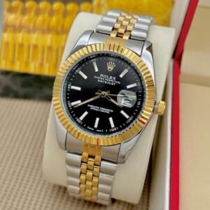 Rolex Datejust Dualtone Black Dial Metal Watch with ( OG KIT )