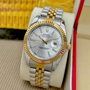 Rolex Datejust Dualtone White Dial Metal Watch with ( OG KIT )