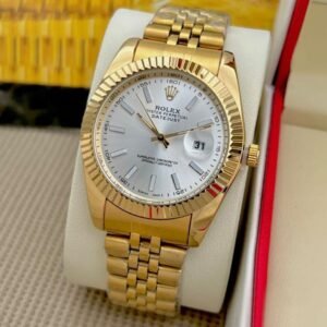 Rolex Datejust Gold White Dial Metal Watch with ( OG KIT )