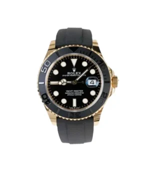 ROLEX YACHT MASTER OYSTER FLEX (GOLD BLACK) with ( OG KIT )